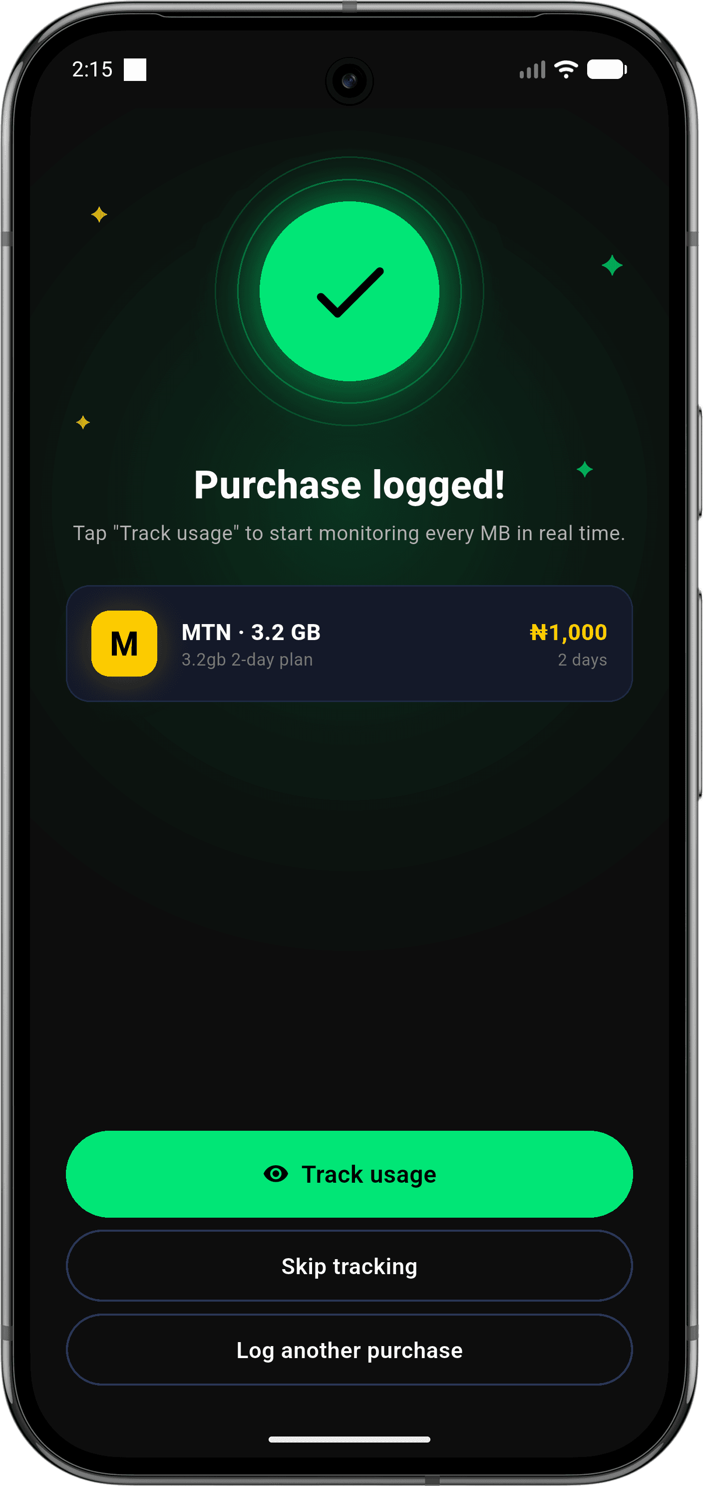Track Usage